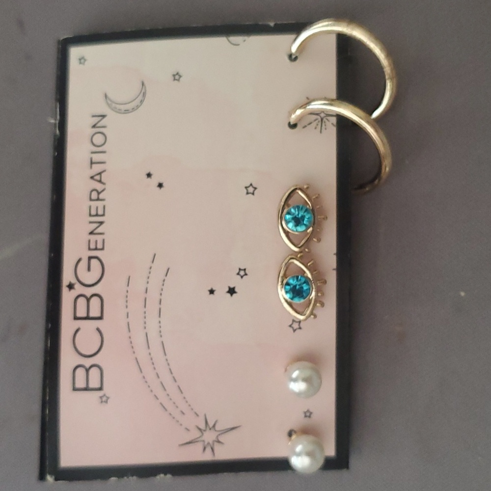 NWT BCBGeneration set of 3 earrings